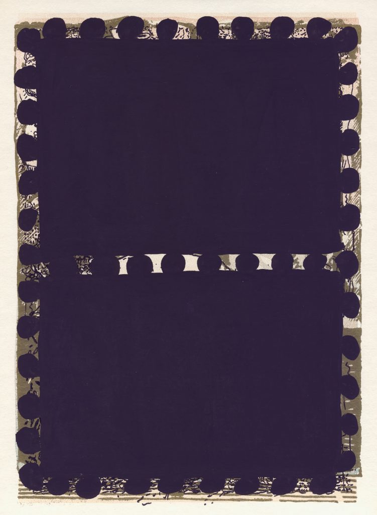 Blokk 2, Fekete bélyegek sorozatból 2000-15, 25x15 akril papír